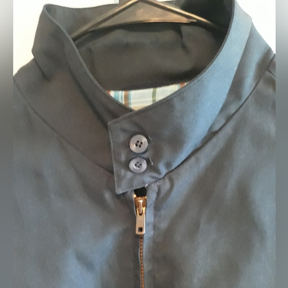 Vintage OAKBROOK SPORTSWEAR Navy Men's Zip Front Jacket 1960s SEARS Size 46 Long - Picture 2 of 9